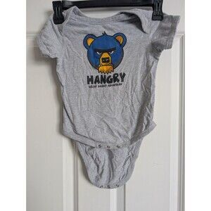 The Duck Company Hangry Great Smoky Mountains 24 Month Bodysuit Grey Bear